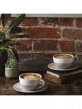 Royal Doulton cappuccino cup and saucer set assorted colours 4-piece (British brand)