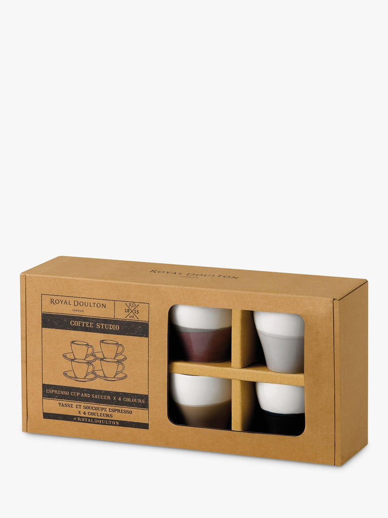 Royal Doulton espresso cup set, 110ml, assorted, imported from the UK
