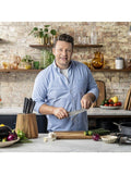 Tefal German stainless steel knife set with chef's, utility, and paring knives, 3 piece, UK version