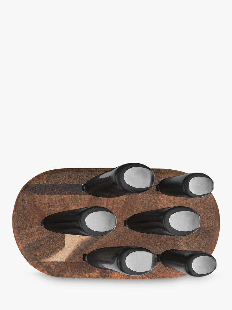 Jamie Oliver knife block set 6 piece, imported from the UK