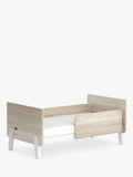 Boori Natty white and oak cot bed with mattress - British product