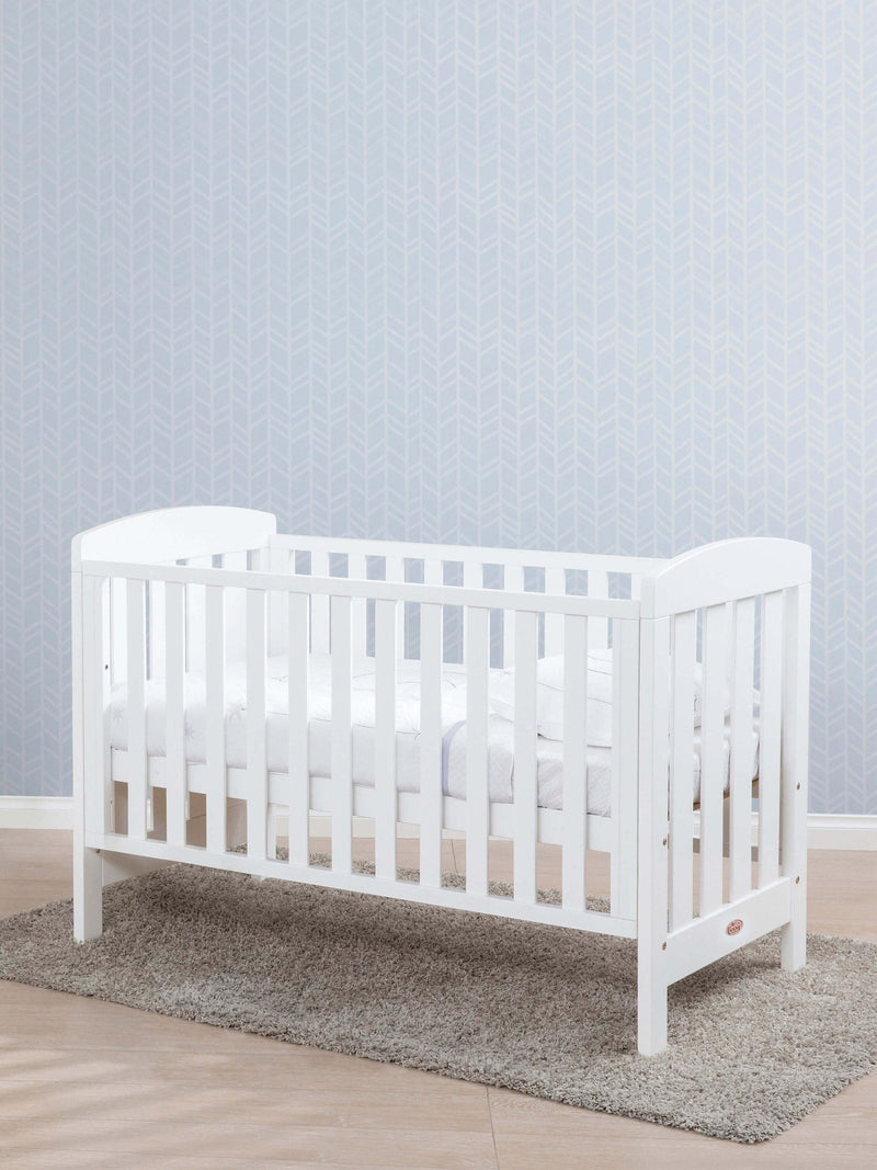 Boori Alice cotbed with mattress white - British product