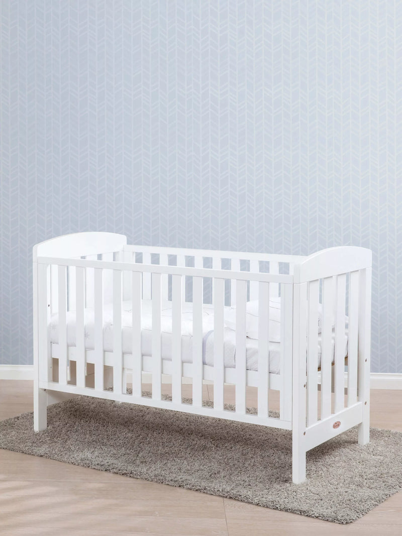Boori Alice cotbed with mattress white - British product