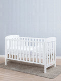Boori Alice cotbed with mattress white - British product