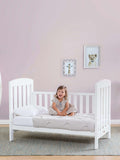 Boori Alice cotbed with mattress white - British product