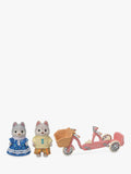 Sylvanian Families tandem cycling set husky brother and sister 6cm, imported from the UK