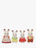 Sylvanian Families Chocolate Rabbit Family toy set, imported from the UK