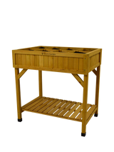 John Lewis VegTrug Outdoor Herb Garden Planter Cedar Wood 80cm High- Buy online at McGrocer