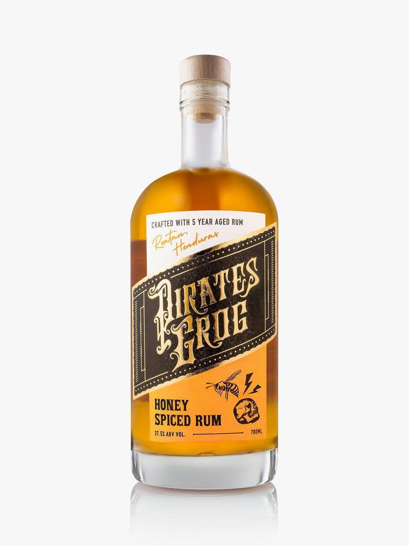 Pirate's Grog honey spiced rum 70cl, imported from the UK