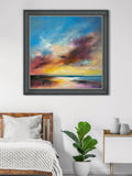 John Lewis Anna Schofield abstract framed print 80x80cm - British product