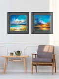 John Lewis framed print set coastal scenes 53cm - British product