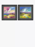 John Lewis framed prints coastal scenes set of 2 53x53cm - British product