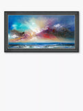John Lewis framed print Blue Delight coastal scene 73x123cm (British brand)