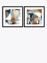 John Lewis John Lewis Natasha Barnes 'Continuity' Abstract Framed Print & Mount Set of 2, 61.5 x 61.5cm, Multi- Buy online at McGrocer
