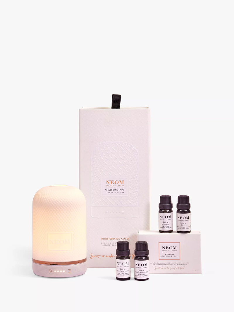 NEOM Wellbeing Pod essential oil blends set, imported from the UK