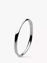 John Lewis Sterling Silver Bevel Cirque Bangle with Classic Design- Buy online at McGrocer