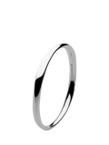 Kit Heath sterling silver Bevel Cirque bangle with classic design, UK version