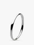 Kit Heath sterling silver Bevel Cirque bangle with classic design, UK version