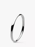 Kit Heath sterling silver Bevel Cirque bangle with classic design, UK version