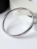 Kit Heath sterling silver Bevel Cirque bangle with classic design, UK version