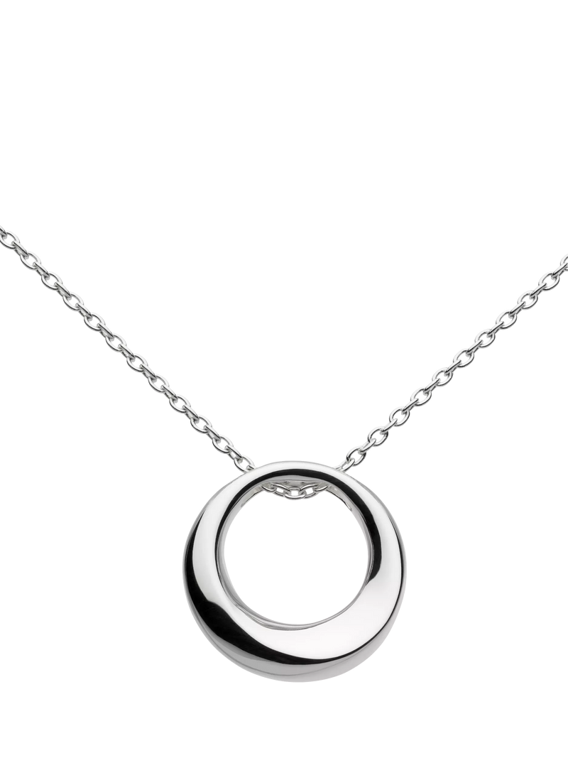 Kit Heath Bevel Cirque pendant necklace in sterling silver, imported from the UK