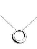 Kit Heath Bevel Cirque pendant necklace in sterling silver, imported from the UK