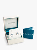 Kit Heath stud earrings silver blue topaz (British brand)