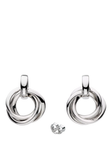 John Lewis Kit Heath Bevel Trilogy Drop Earrings Silver- Buy online at McGrocer