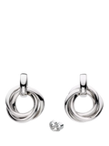 Kit Heath Bevel Trilogy drop earrings silver (British brand)