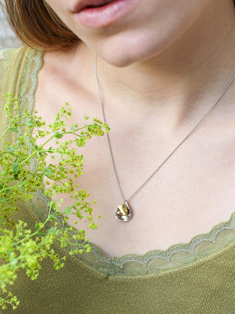 Kit Heath two-tone pendant necklace with 45cm chain (British brand)