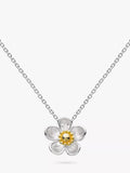 Kit Heath Wood Rose Pendant Silver Gold - British product