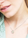 Kit Heath Wood Rose Pendant Silver Gold - British product