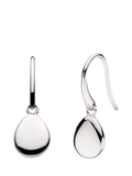 Kit Heath Coast Pebbles drop earrings rhodium plated sterling silver (British brand)