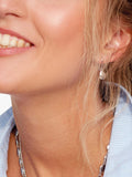 Kit Heath Coast Pebbles drop earrings rhodium plated sterling silver (British brand)