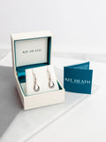 Kit Heath Coast Pebbles drop earrings rhodium plated sterling silver (British brand)