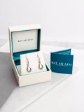 Kit Heath Coast Pebbles drop earrings rhodium plated sterling silver (British brand)