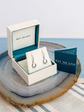 Kit Heath Coast Pebbles drop earrings rhodium plated sterling silver (British brand)