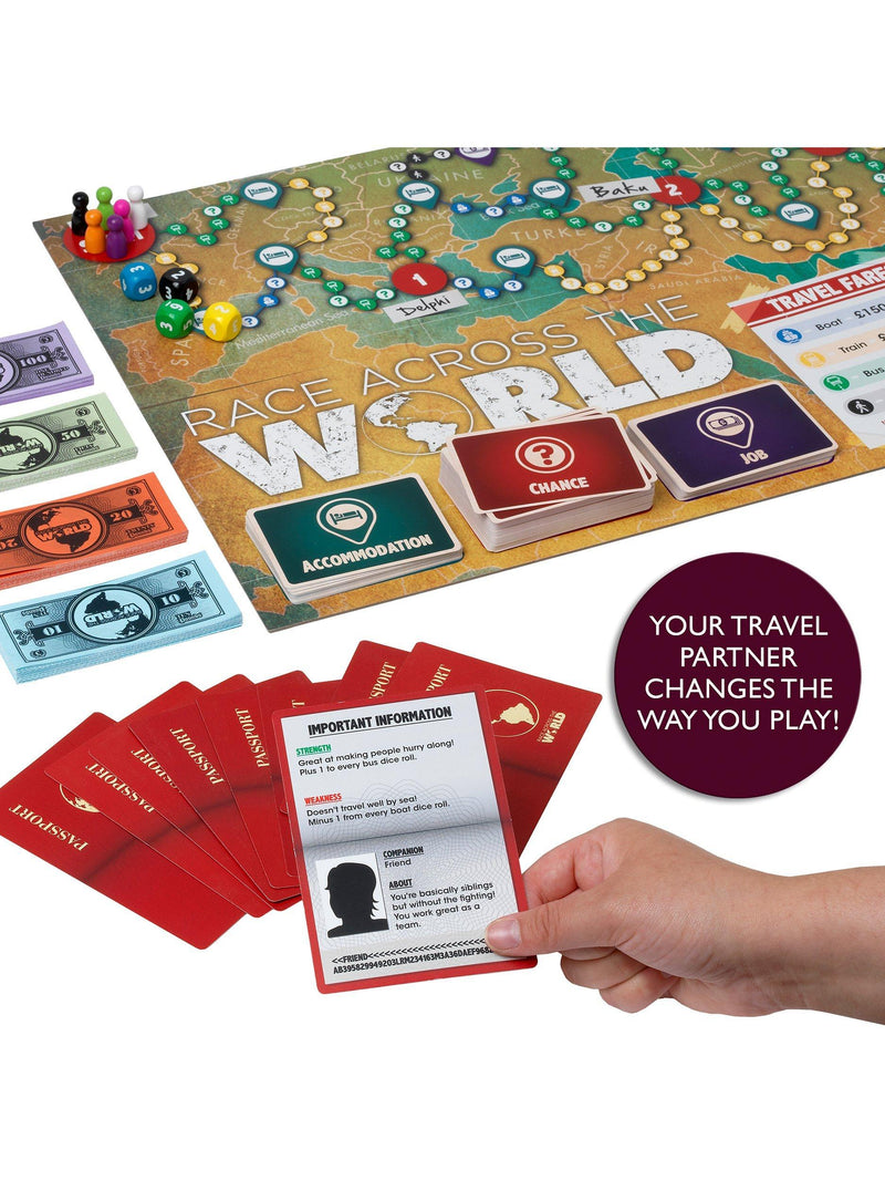 John Adams Race Across The World board game, UK version