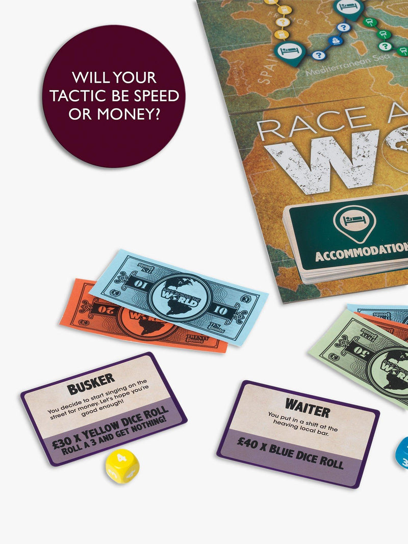 John Adams Race Across The World board game, UK version