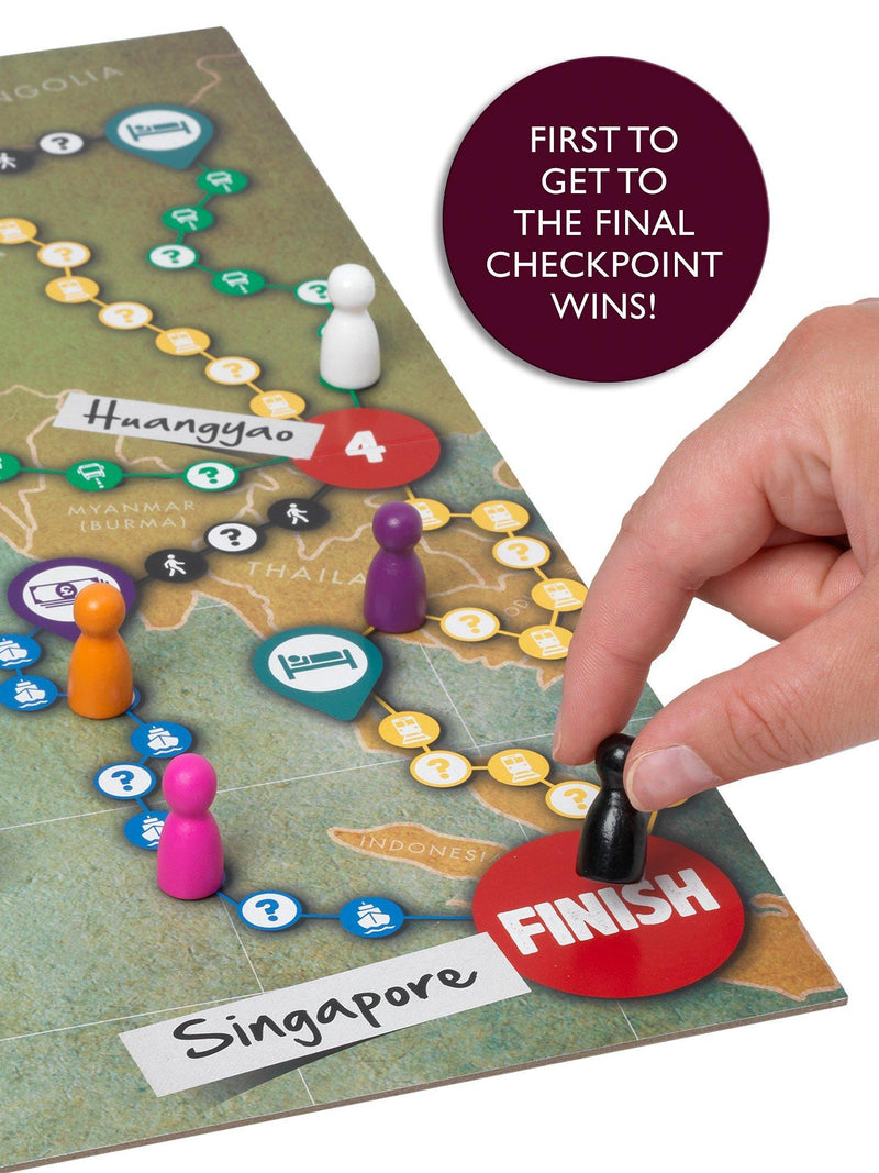 John Adams Race Across The World board game, UK version