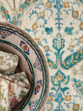Colefax and Fowler Yasamin furnishing fabric print design, imported from the UK