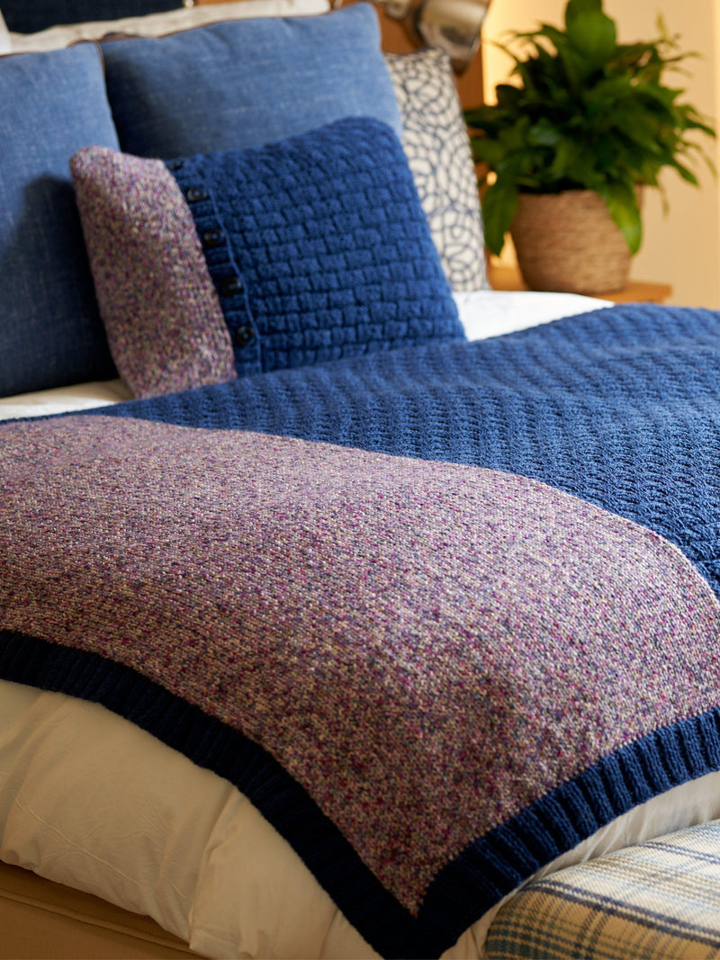 West Yorkshire Spinners knitting pattern book for homeware projects (British brand)