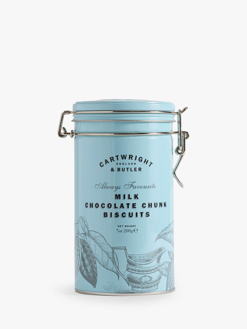 Cartwright & Butler milk chocolate chunk biscuits 200g tin - British product