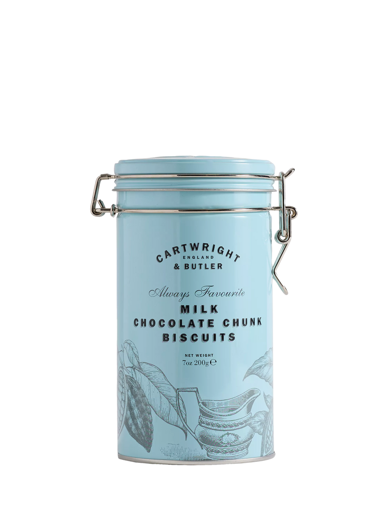 Cartwright & Butler milk chocolate chunk biscuits 200g tin - British product