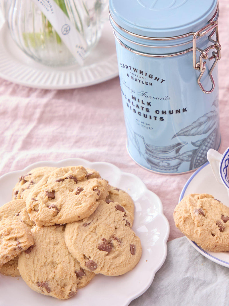 Cartwright & Butler milk chocolate chunk biscuits 200g tin - British product