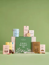 John Lewis Assorted Food Gift Box for Cosy Nights In with Biscuits, Fudge, and Tea- Buy online at McGrocer