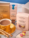 Cartwright & Butler Cosy Night In Gift Box with assorted biscuits, fudge, and tea - British product