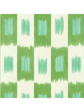 Ikat-style wallpaper with gentle emboss on nonwoven paper, UK version