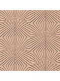Harlequin Dawning geometric pattern wallpaper in chalky colors, UK version