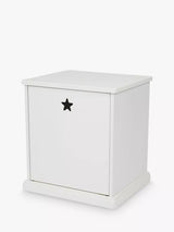 John Lewis Great Little Trading Co Star Bright Bedside Table White 41cm x 38.5cm x 32.5cm- Buy online at McGrocer
